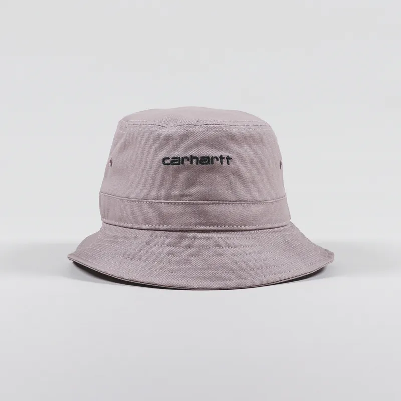 Carhartt WIP Script Bucket Hat Earthy Pink Black-3