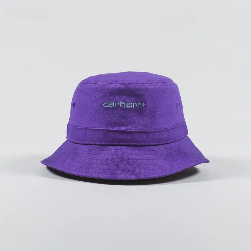 Carhartt WIP Script Bucket Hat Razzmic Icy Water-3