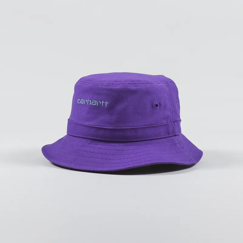 Carhartt WIP Script Bucket Hat Razzmic Icy Water