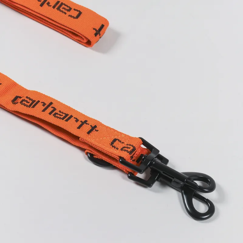 Carhartt WIP Script Dog Leash And Collar Orange Black-5
