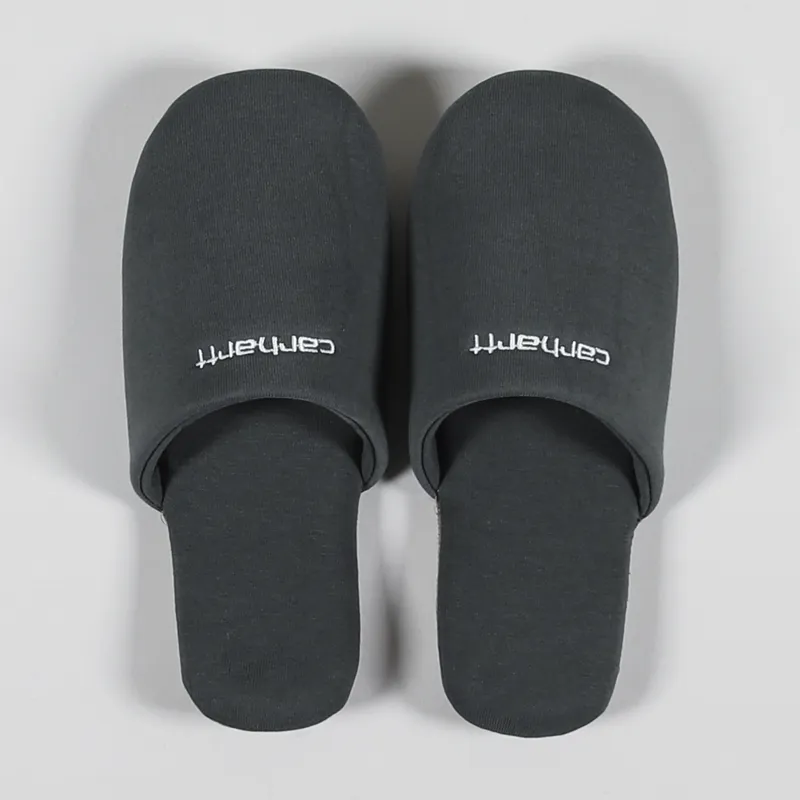 Carhartt WIP Script Embroidery Slippers Hemlock Green White-2
