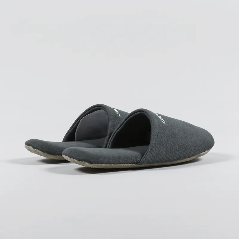 Carhartt WIP Script Embroidery Slippers Hemlock Green White-3