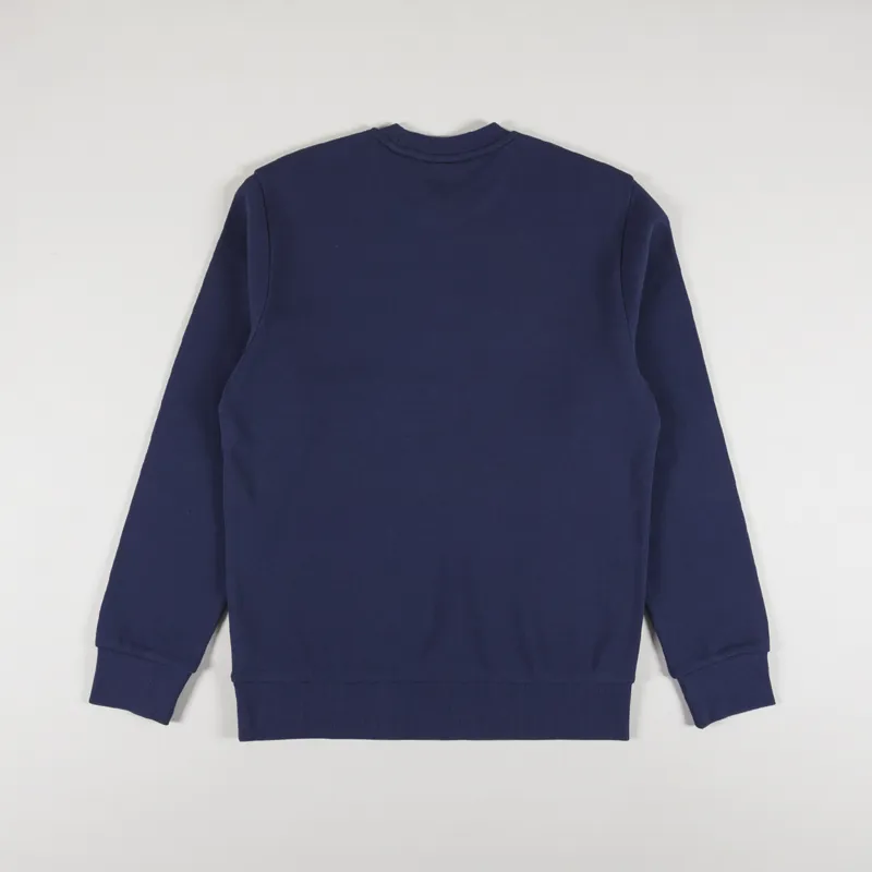 Carhartt WIP Script Embroidery Sweat Blue White-4