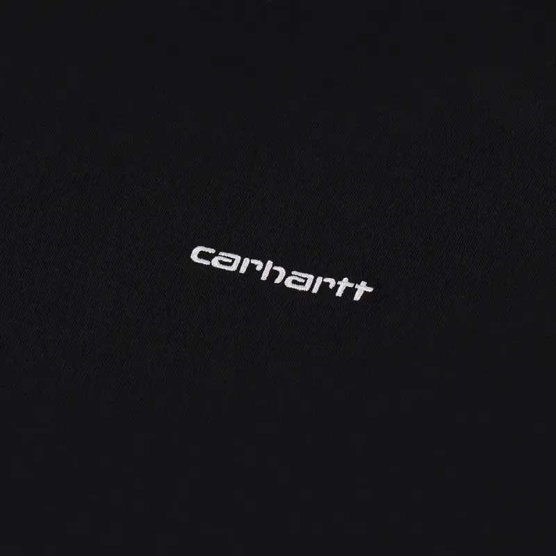 Carhartt WIP Script Embroidery T Shirt Black White-1