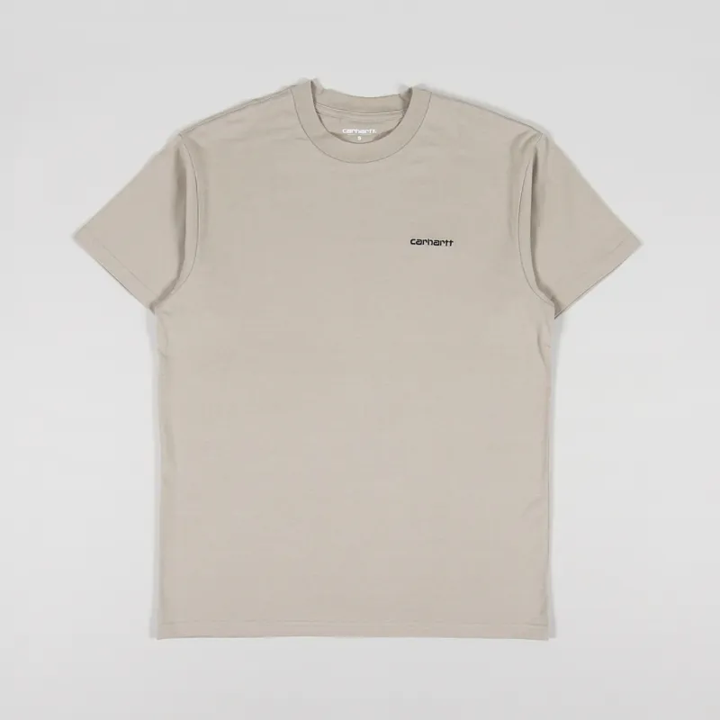 Carhartt WIP Script Embroidery T Shirt Wall Black
