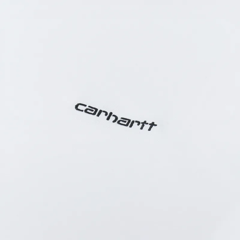 Carhartt WIP Script Embroidery T Shirt White Black-1
