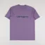 Carhartt WIP Script T Shirt Glassy Purple Green