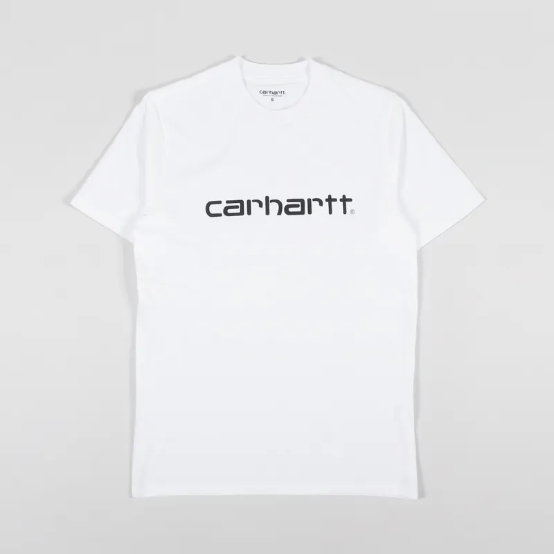 Carhartt WIP Script T Shirt White Black