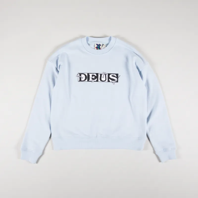 Deus Ex Machina Womens Screw Loose Crew Illusion Blue