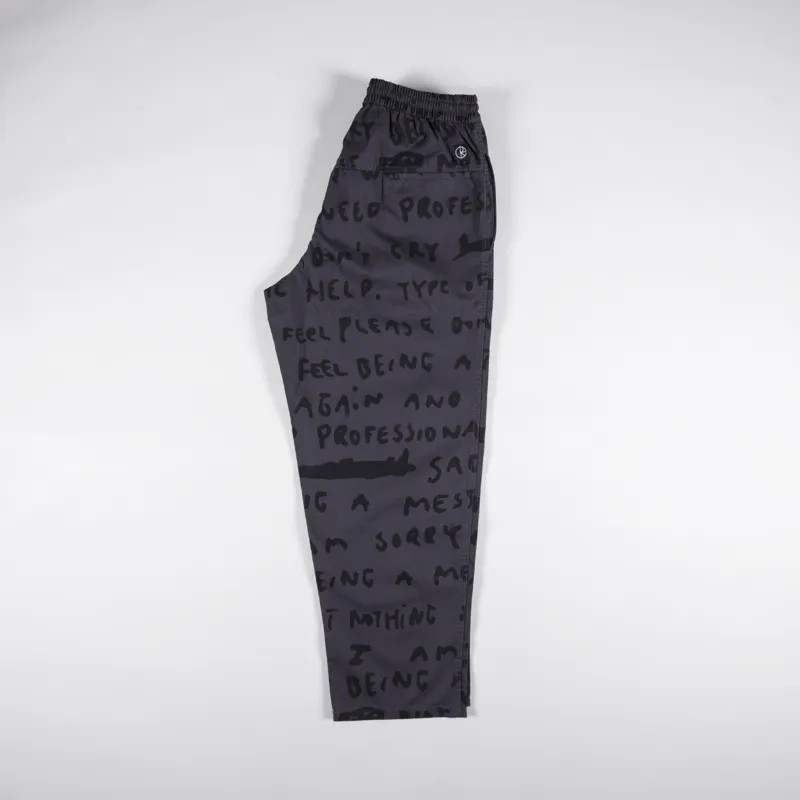 Polar Sad Notes Surf Pants Graphite | Skate Warehouse