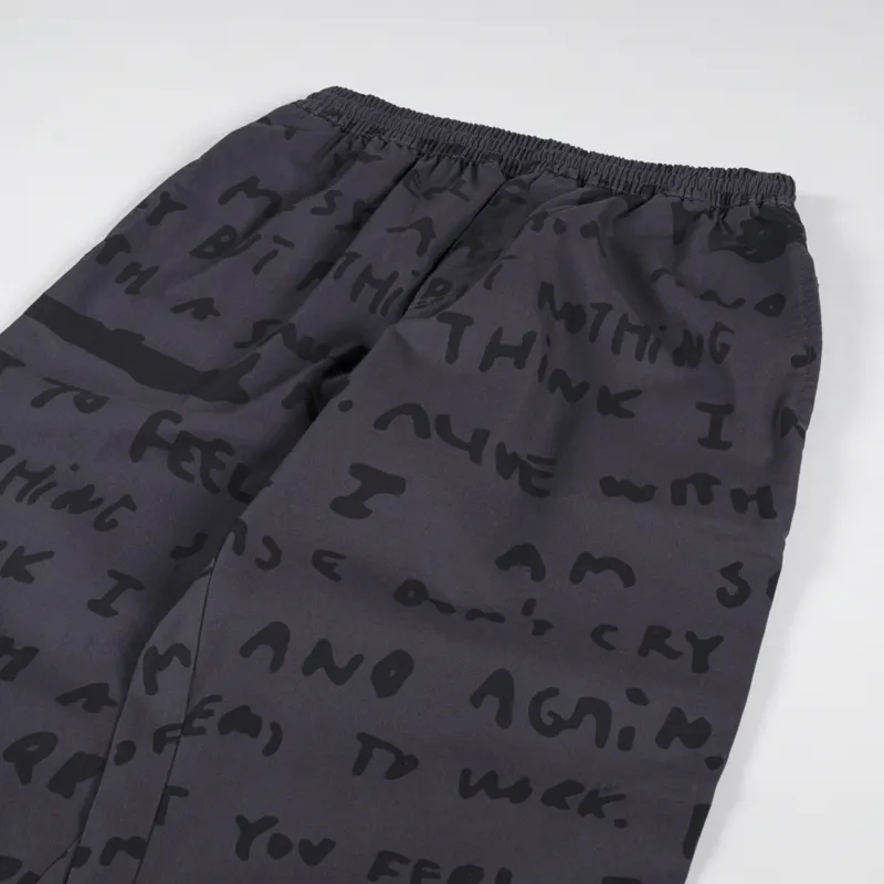 Polar Skate Co. Mens Sad Notes Surf Pants Graphite Grey