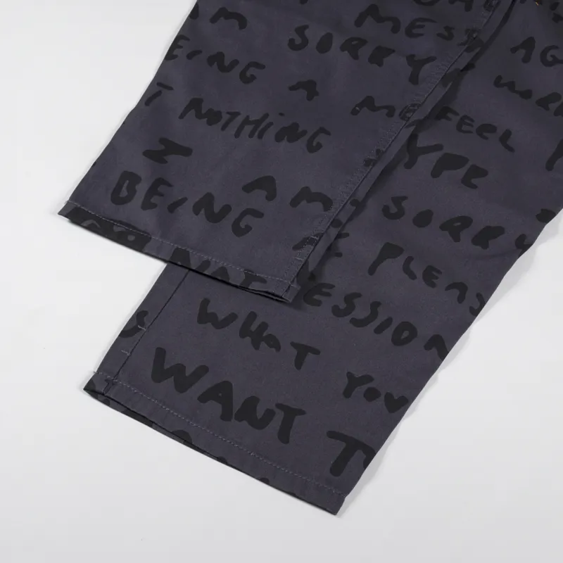 Polar Skate Co. Sad Notes Surf Pants Graphite-3