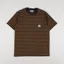 Carharrt WIPP Seidler Pocket T Shirt Deep H Brown Black