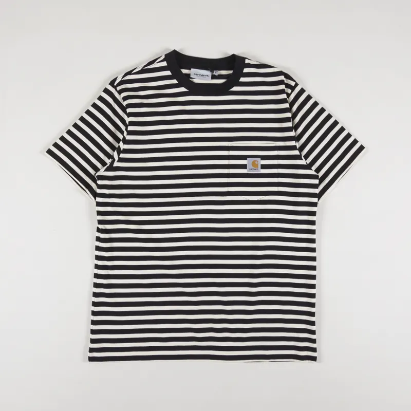 Carharrt WIPP Seidler Pocket T Shirt Salt Black