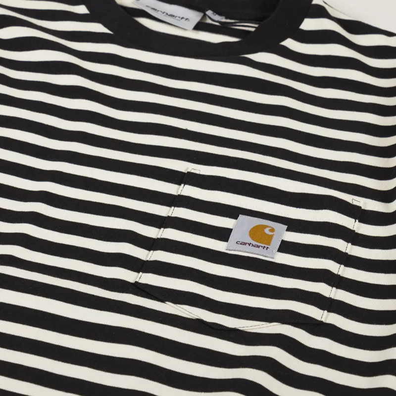 Carharrt WIPP Seidler Pocket T Shirt Salt Black-1