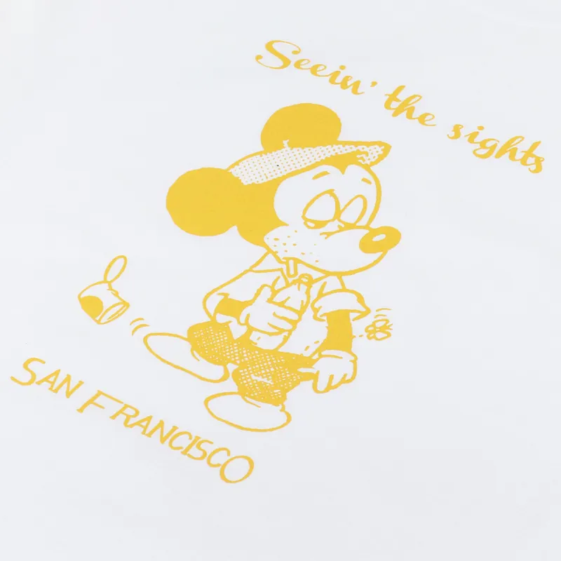 Snack Skateboards Seeing The Sights T Shirt White-1