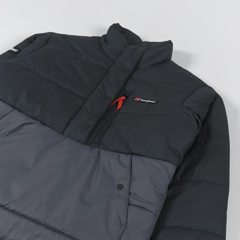 Berghaus Selapass Insulated Half Zip Jacket Black Grey-1