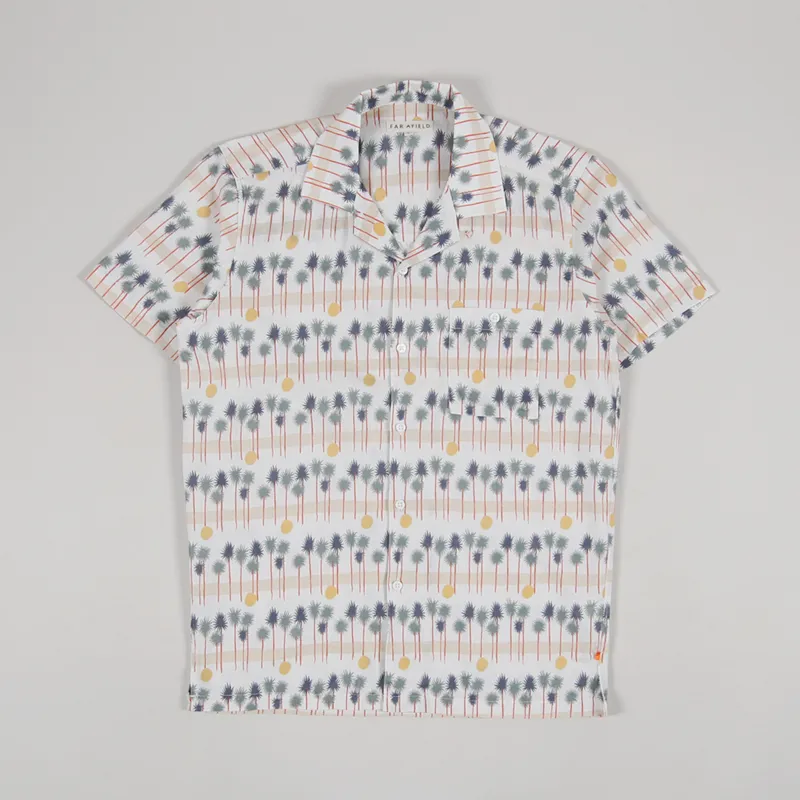 Far Afield Selleck Shirt Palm Stripe