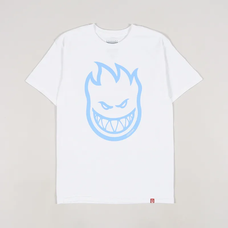 Spitfire Bighead T Shirt White Light Blue