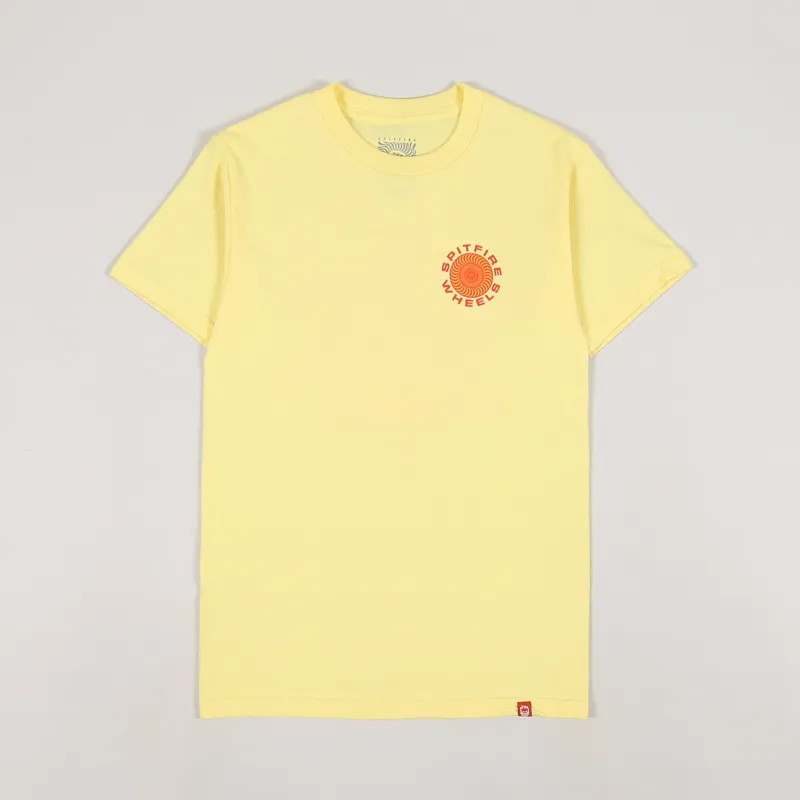 Spitfire Classic 87 Swirl T Shirt Banana Red-1