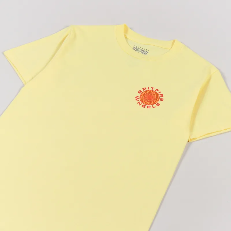Spitfire Classic 87 Swirl T Shirt Banana Red-3