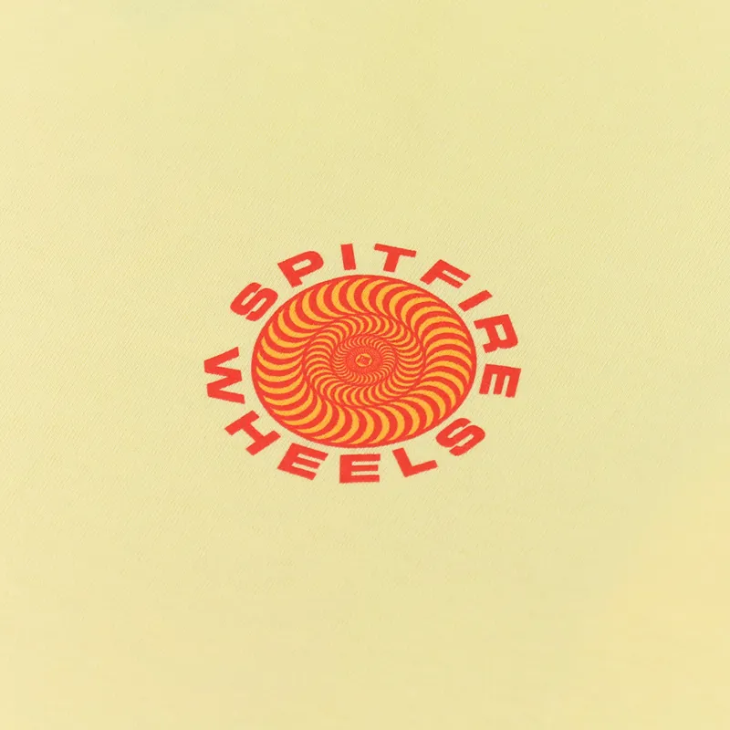 Spitfire Classic 87 Swirl T Shirt Banana Red-4
