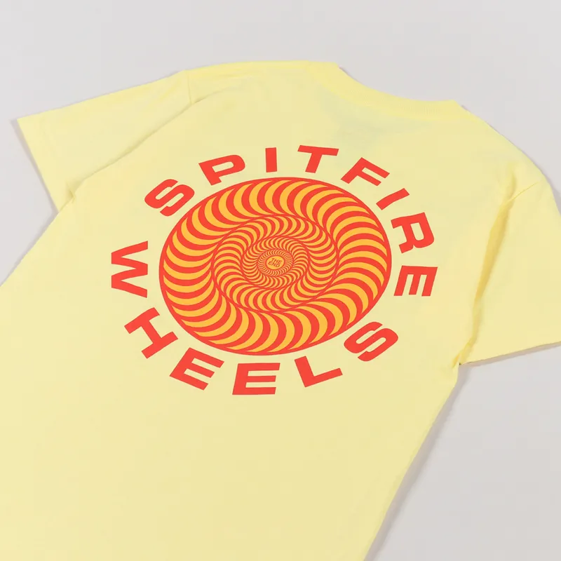 Spitfire Classic 87 Swirl T Shirt Banana Red-2