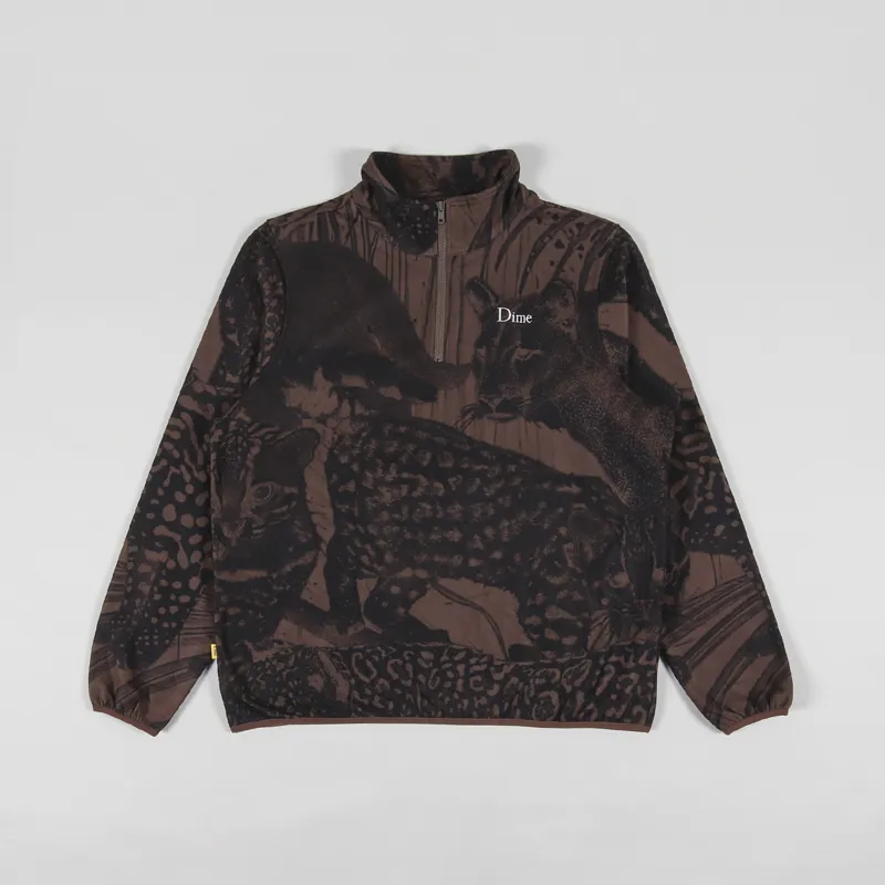 Dime Safari Polar Zip Fleece Sepia