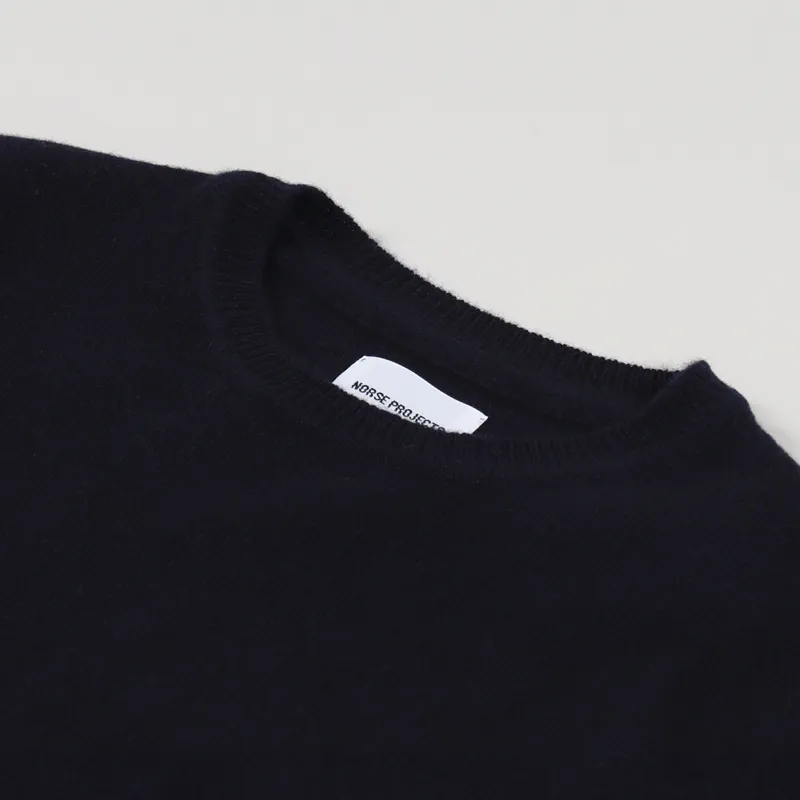 Norse Projects Sigfred Lambswool Sweater Dark Navy-2