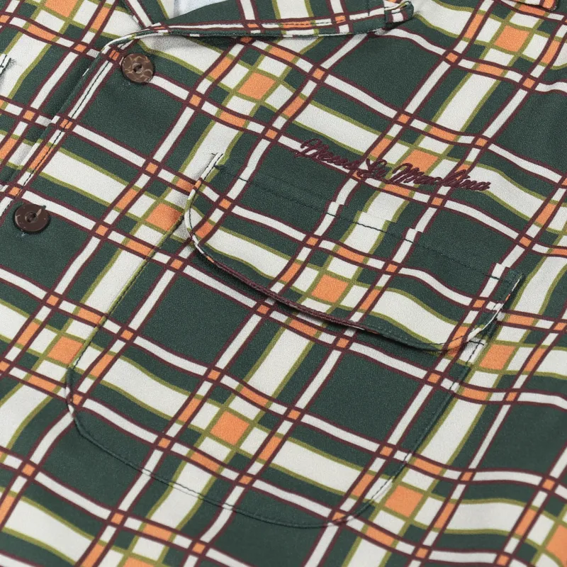 Deus Ex Machina Segauro Check Shirt Green Combo-5