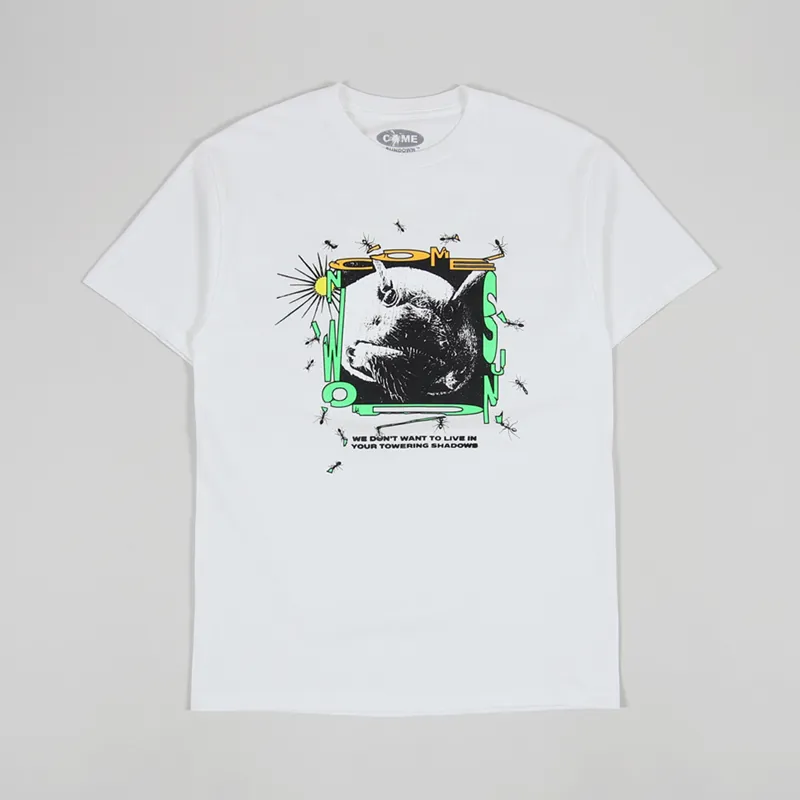 Come Sundown Shadows T Shirt White-1