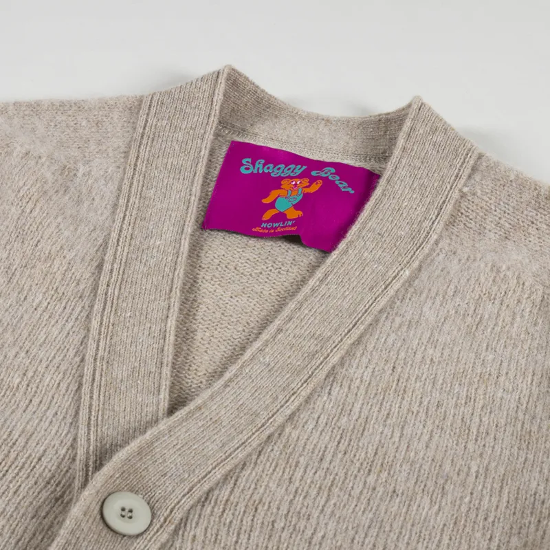 Howlin' Shaggy Bear Cardigan Biscuit-2