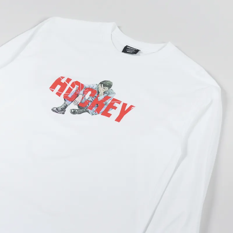 Hockey Shame Long Sleeve T Shirt White-2