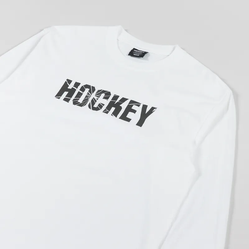Hockey Shatter Long Sleeve T Shirt White-2
