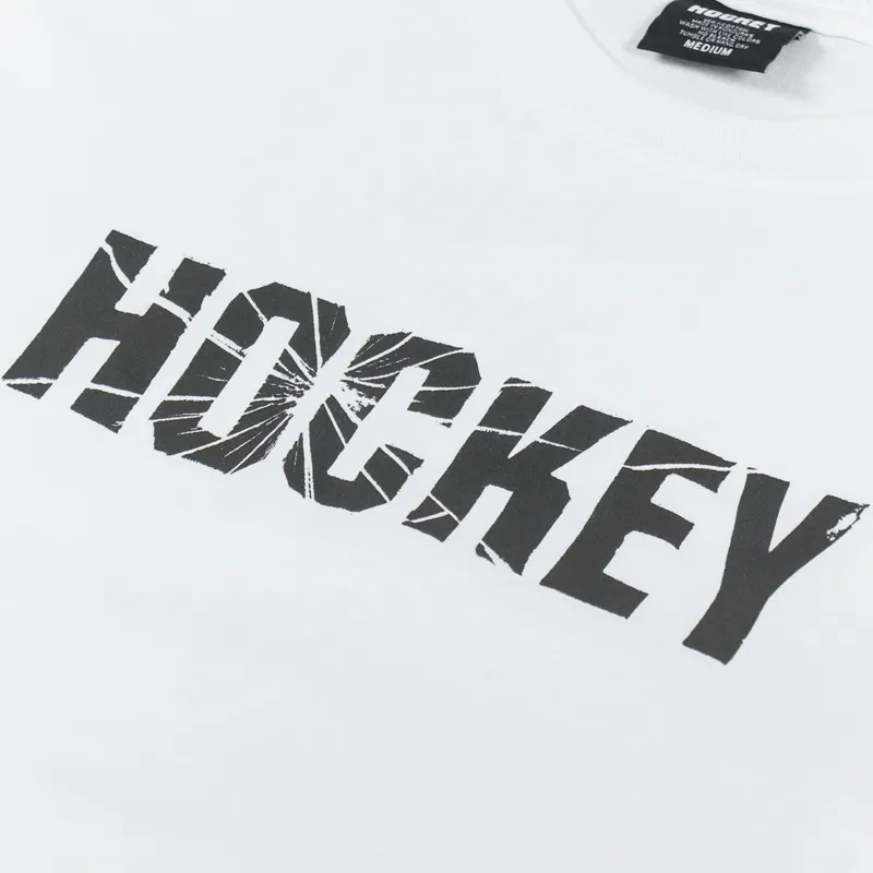 Hockey Shatter Long Sleeve T Shirt White-4