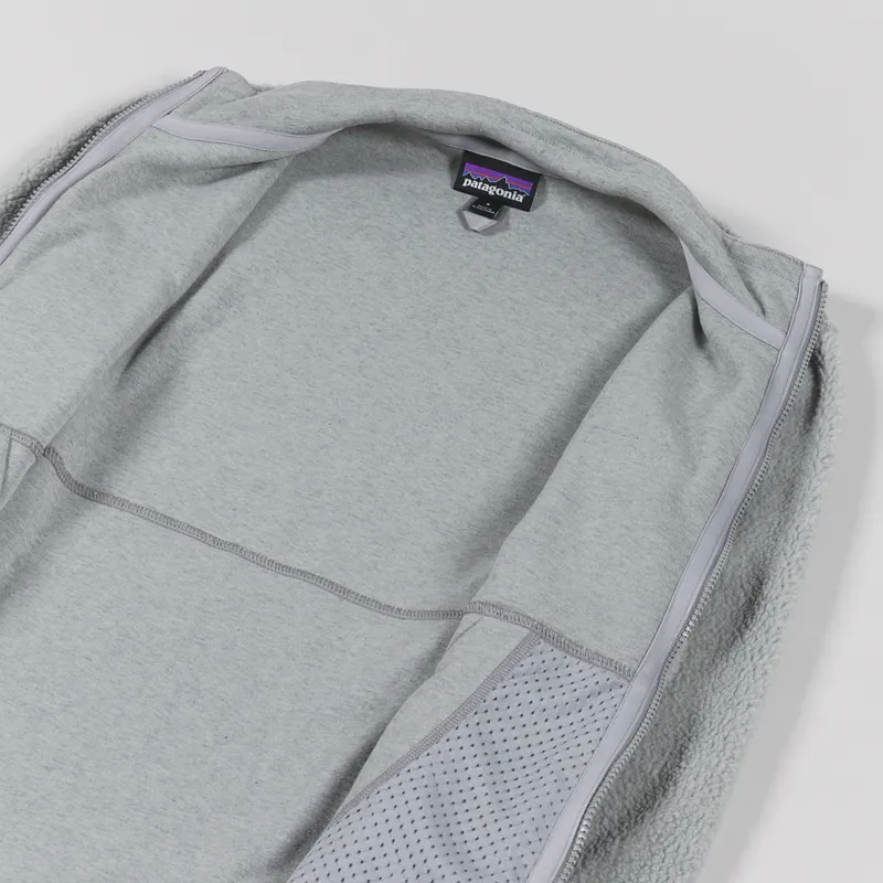 Patagonia Shearling Jacket Salt Grey-4