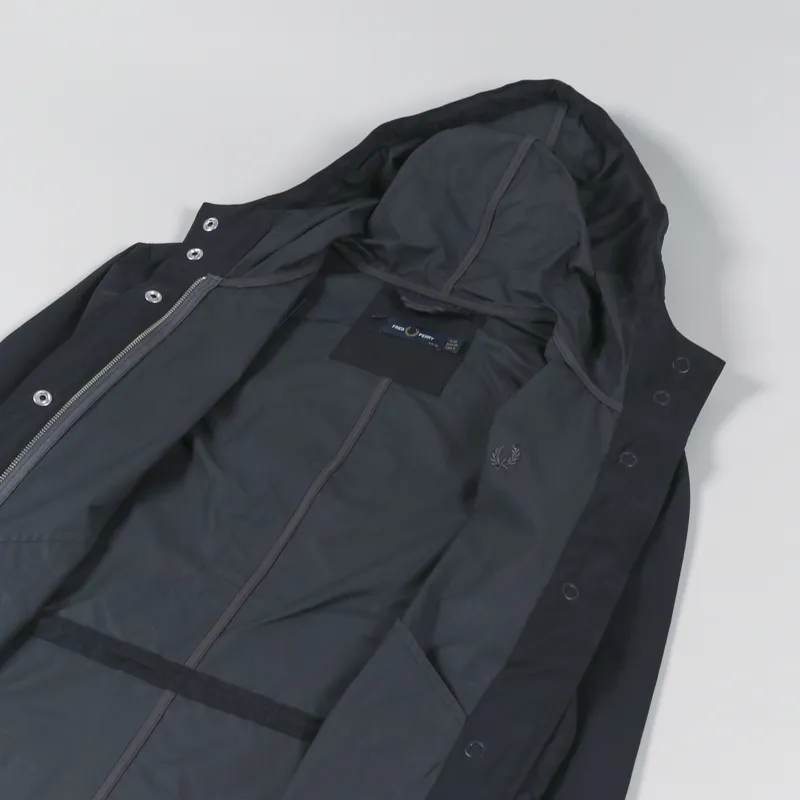 Fred Perry Womens Shell Parka Navy-7