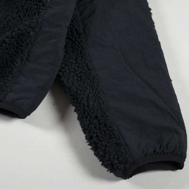 Stussy Sherpa Paneled Hooded Jacket Black-7