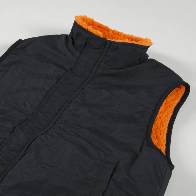 Stussy Sherpa Reversible Vest Tangerine-6