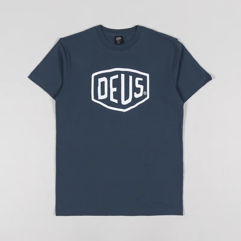 Deus Ex Machina Shield T Shirt Navy