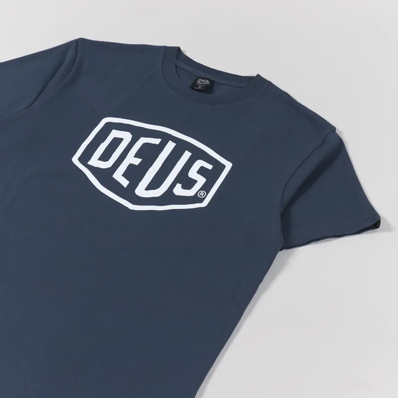 Deus Ex Machina Shield T Shirt Navy-2