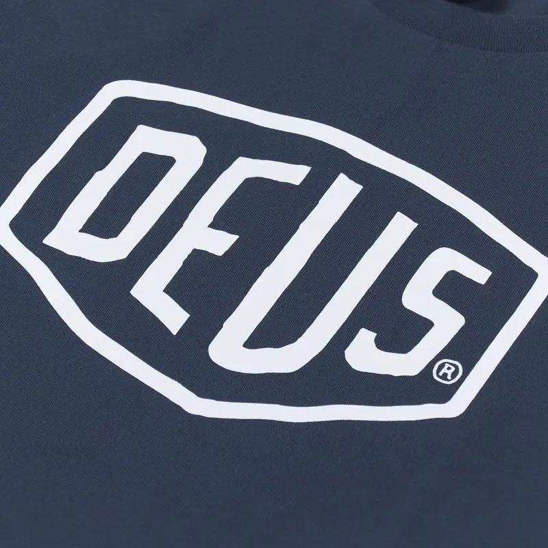 Deus Ex Machina Shield T Shirt Navy-1
