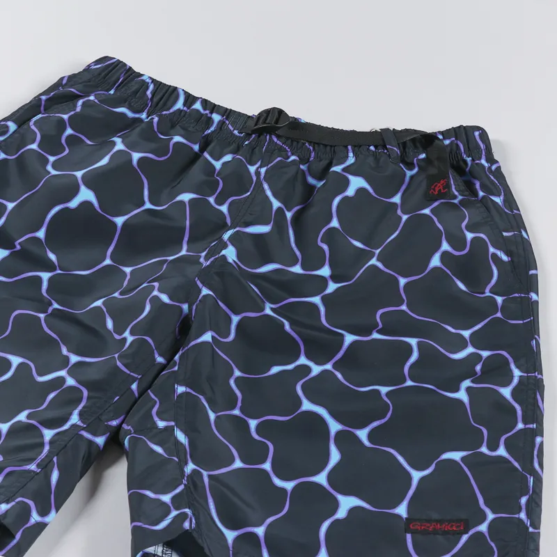 Gramicci Mens Lightweight Shell Packable Climb Shorts Ripple Navy