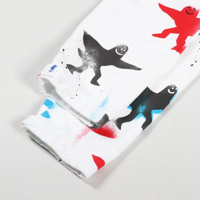 Adidas Skateboarding AOP Shmoo Pant White Black Scarlet-5