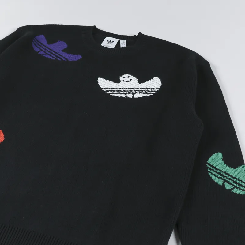 Adidas Skateboarding Shmoo Knit Sweater Black-2