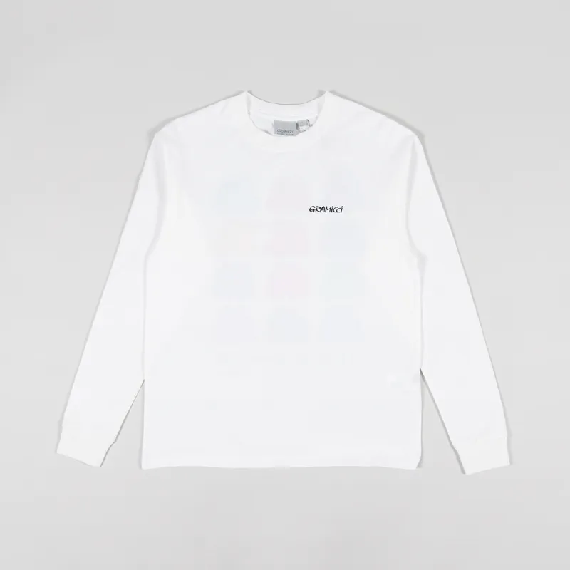 Gramicci Shorts Long Sleeve T Shirt White-1