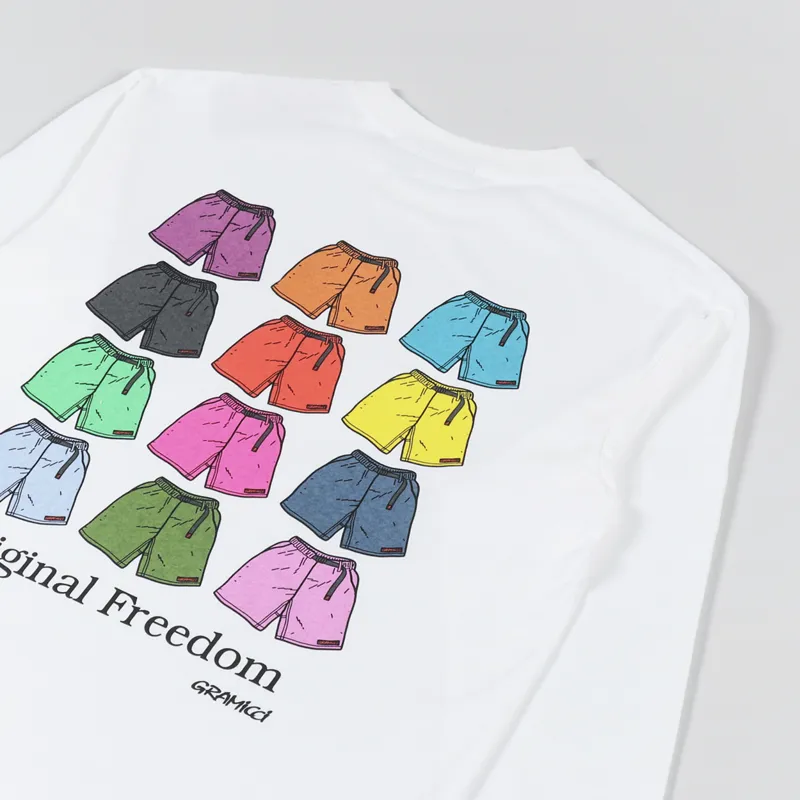 Gramicci Shorts Long Sleeve T Shirt White-2