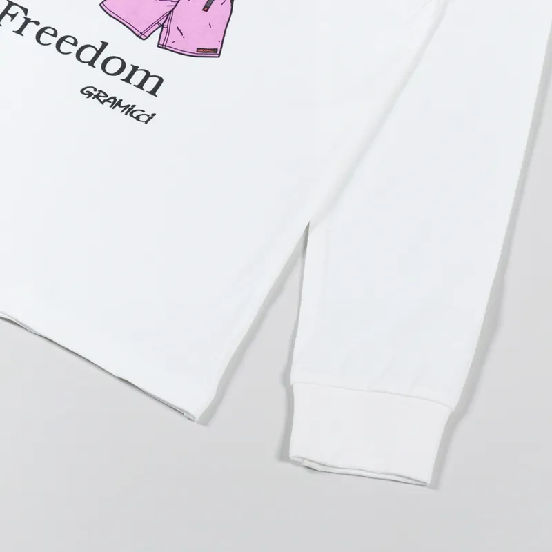 Gramicci Shorts Long Sleeve T Shirt White-4