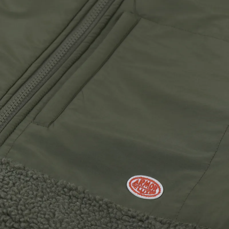 Armor Lux Sherpa Jacket Military Khaki-9