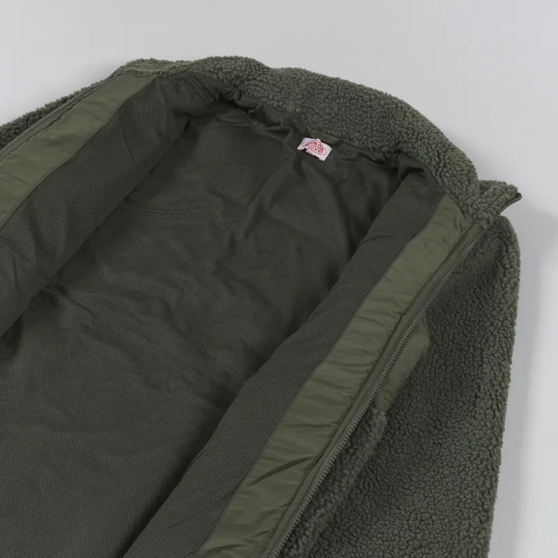 Armor Lux Sherpa Jacket Military Khaki-4